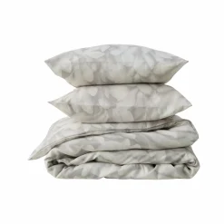 Housses De Couette|Parures De Lit>Camif Parure de lit coton lin Plantain - - 240 x 220 cm Gris souris/Ecru