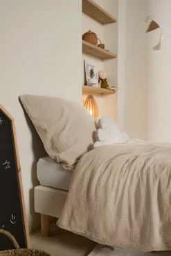 Parures De Lit Enfant>Camif Parure de lit enfant gaze de coton bio Lou - - 140 x 200 cm Beige