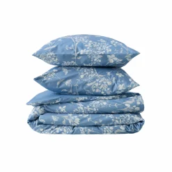 Housses De Couette|Parures De Lit>Camif Parure de lit percale Passerage - - 240 x 220 cm Bleu
