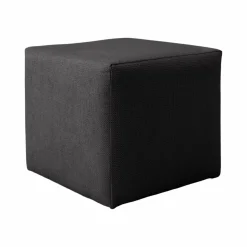 Repose-Pieds>Camif Petit pouf tissu Otis - Carbone