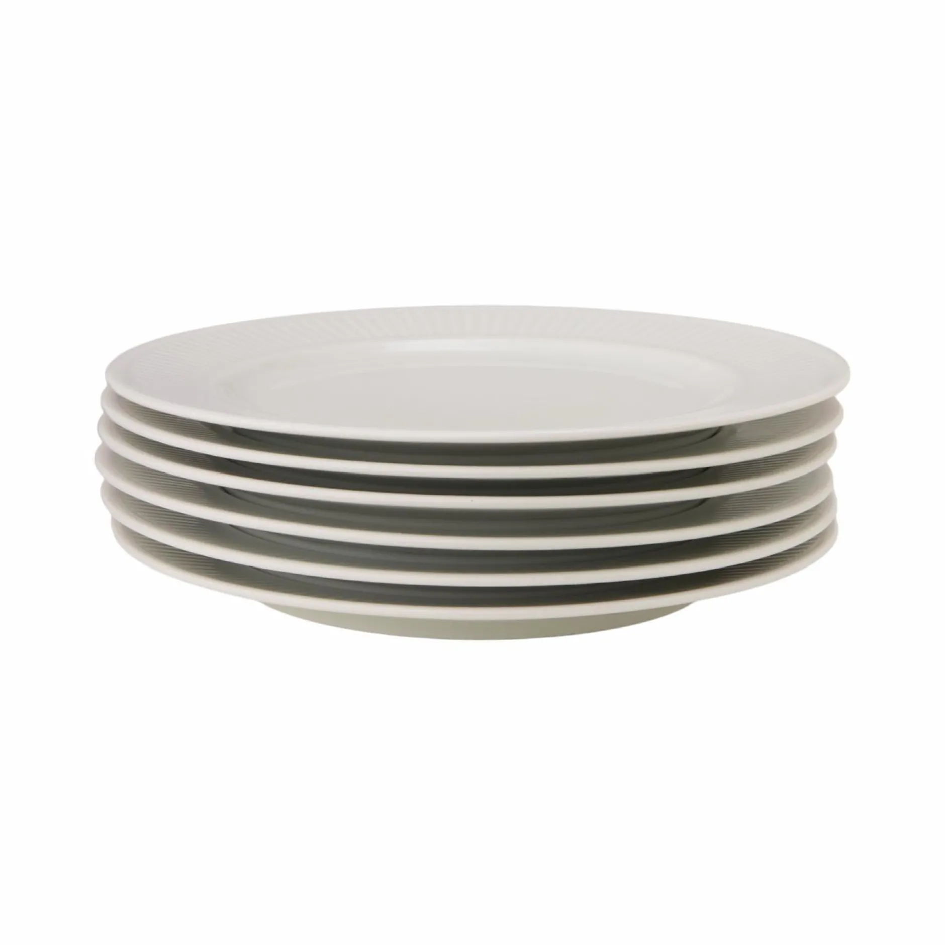 Assiettes|Assiettes>Camif PILLIVUYT Lot de 6 Assiettes à dessert Plissé