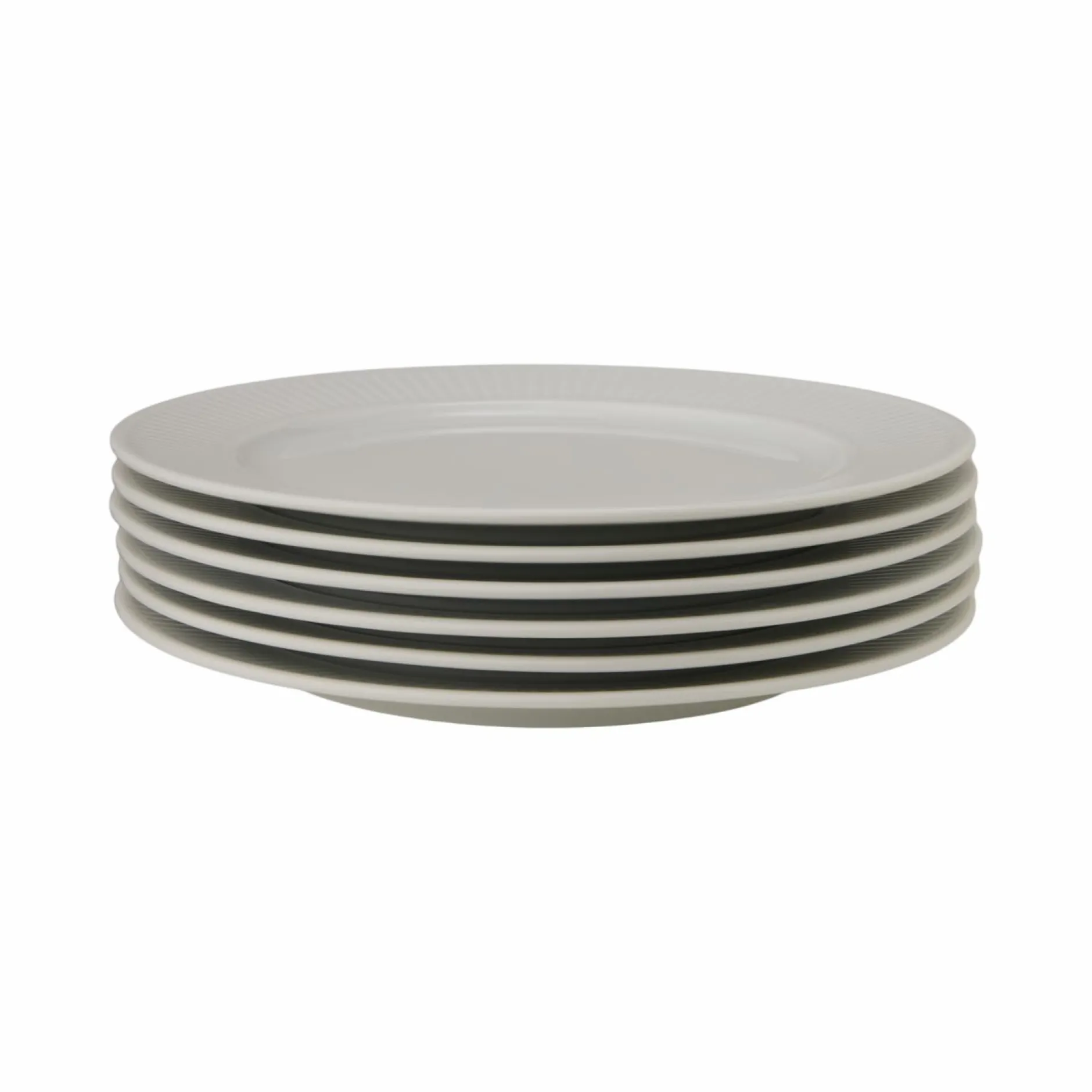Assiettes|Assiettes>Camif PILLIVUYT Lot de 6 Assiettes plates Plissé