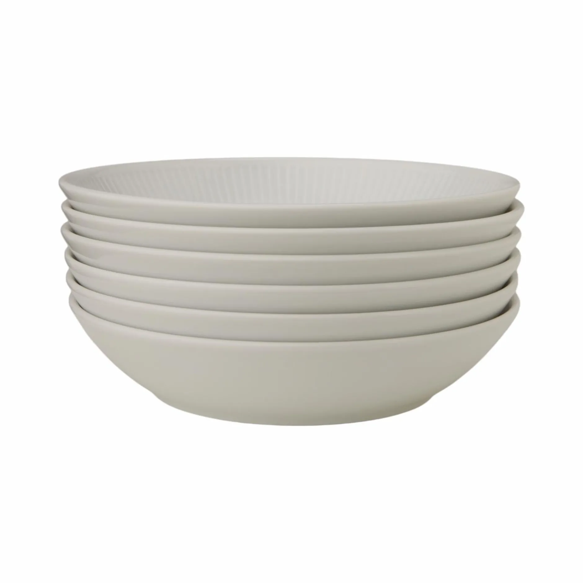 Assiettes|Assiettes>Camif PILLIVUYT Lot de 6 Assiettes creuses Plissé