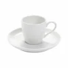 Tasses|Tasses>Camif PILLIVUYT Lot de 6 Tasses à café et soucoupes Plissé
