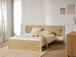 Plaids|Plaids>Camif Plaid coton polyester recyclé Perrin - - 130 x160 cm Ecru