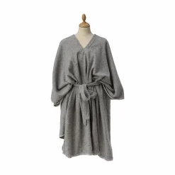 Plaids|Plaids>Camif Plaid poncho multifonction en laine Pema - Granit