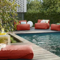 Coussins Palettes Et Poufs|Poufs, Poires Et Coussins De Sol>Camif Pouf Bain de soleil Recyclé Heva - Tomette