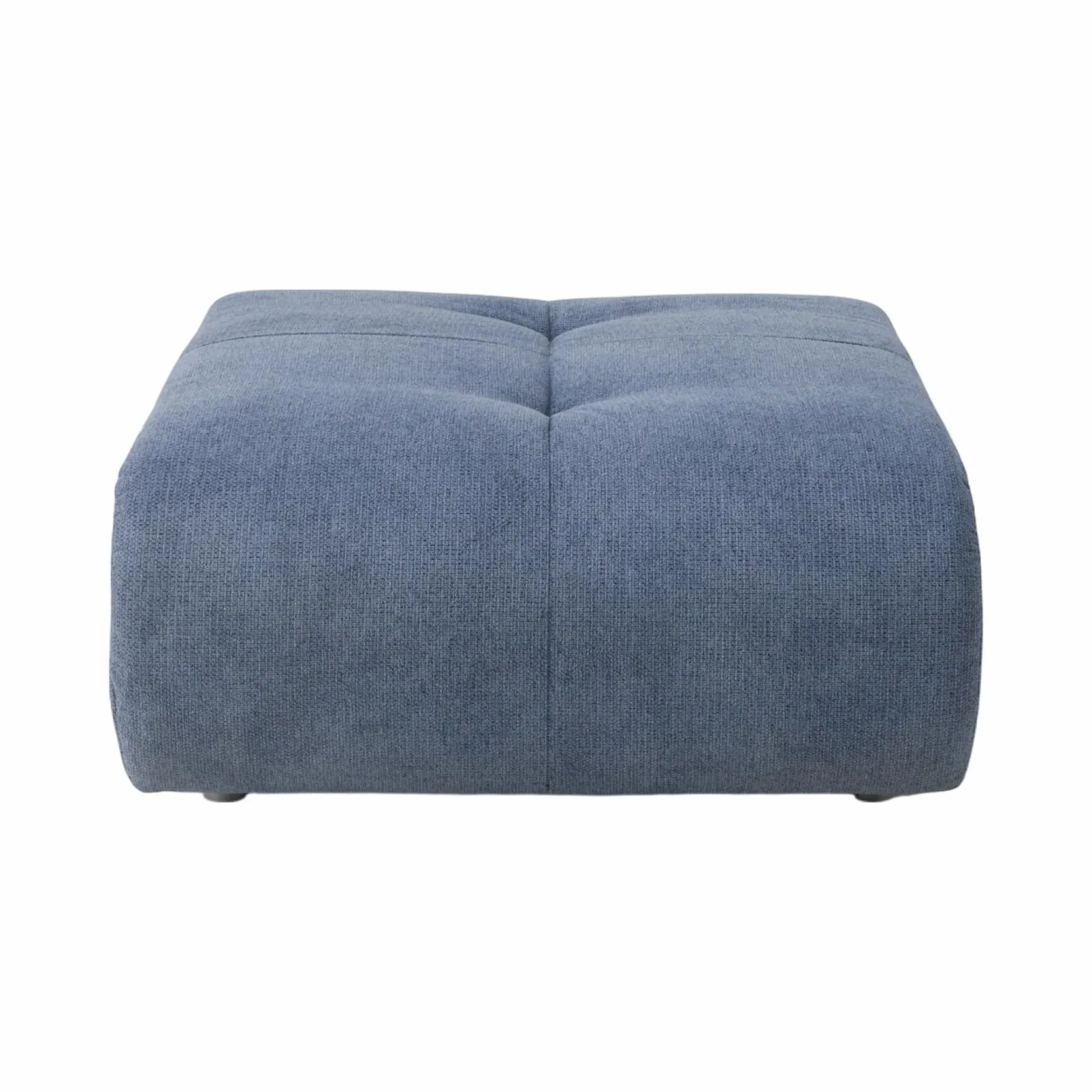 Canapés Modulables>Camif Pouf pour canapé modulable tissu Benny - Bleu