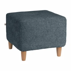 Repose-Pieds>Camif Repose pieds tissu Chambord - Bleu