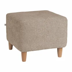 Repose-Pieds>Camif Repose pieds tissu Chambord - Beige