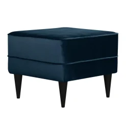 Repose-Pieds>Camif Repose-pieds velours Oscar - Bleu