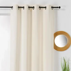 Rideaux Et Voilage|Rideaux Et Voilage>Camif Rideau chanvre Léopold - - 135 x 240 cm Blanc cassé