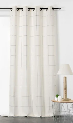 Rideaux Et Voilage|Rideaux Et Voilage>Camif Rideau coton lin Léonin - - 135 x 260 cm Ecru