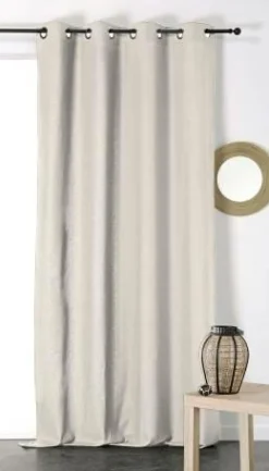 Rideaux Et Voilage|Rideaux Et Voilage>Camif Rideau coton Loïs - - 135 x 260 cm Lin