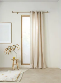 Rideaux Et Voilage|Rideaux Et Voilage>Camif Rideau coton Valentine - Lin