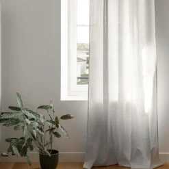 Rideaux Et Voilage|Rideaux Et Voilage>Camif Rideau recyclé Heva - Blanc