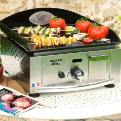 Planchas>Camif ROLLER GRILL Plancha 400x400 gaz