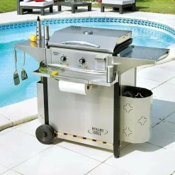 Accessoires Planchas Et Barbecues>Camif ROLLER GRILL Support essuie-tout et porte-condiments pour désserte CHPS600