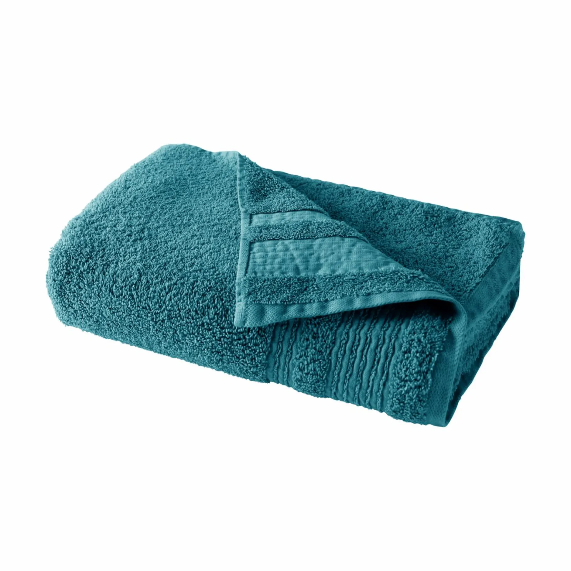 Serviettes De Bain>Camif Serviette de bain coton bio Lena - - 30 x 50 cm Baltique