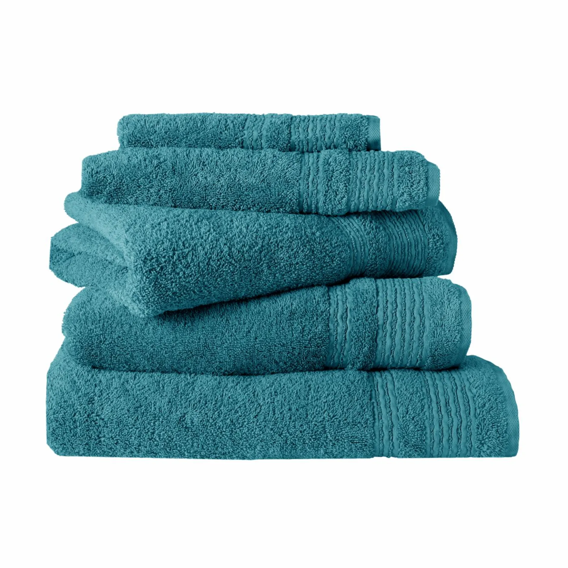 Serviettes De Bain>Camif Serviette de bain coton bio Lena - - 30 x 50 cm Baltique