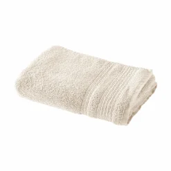 Serviettes De Bain>Camif Serviette de bain coton bio Lena - - 100 x 150 cm Blanc Cassé