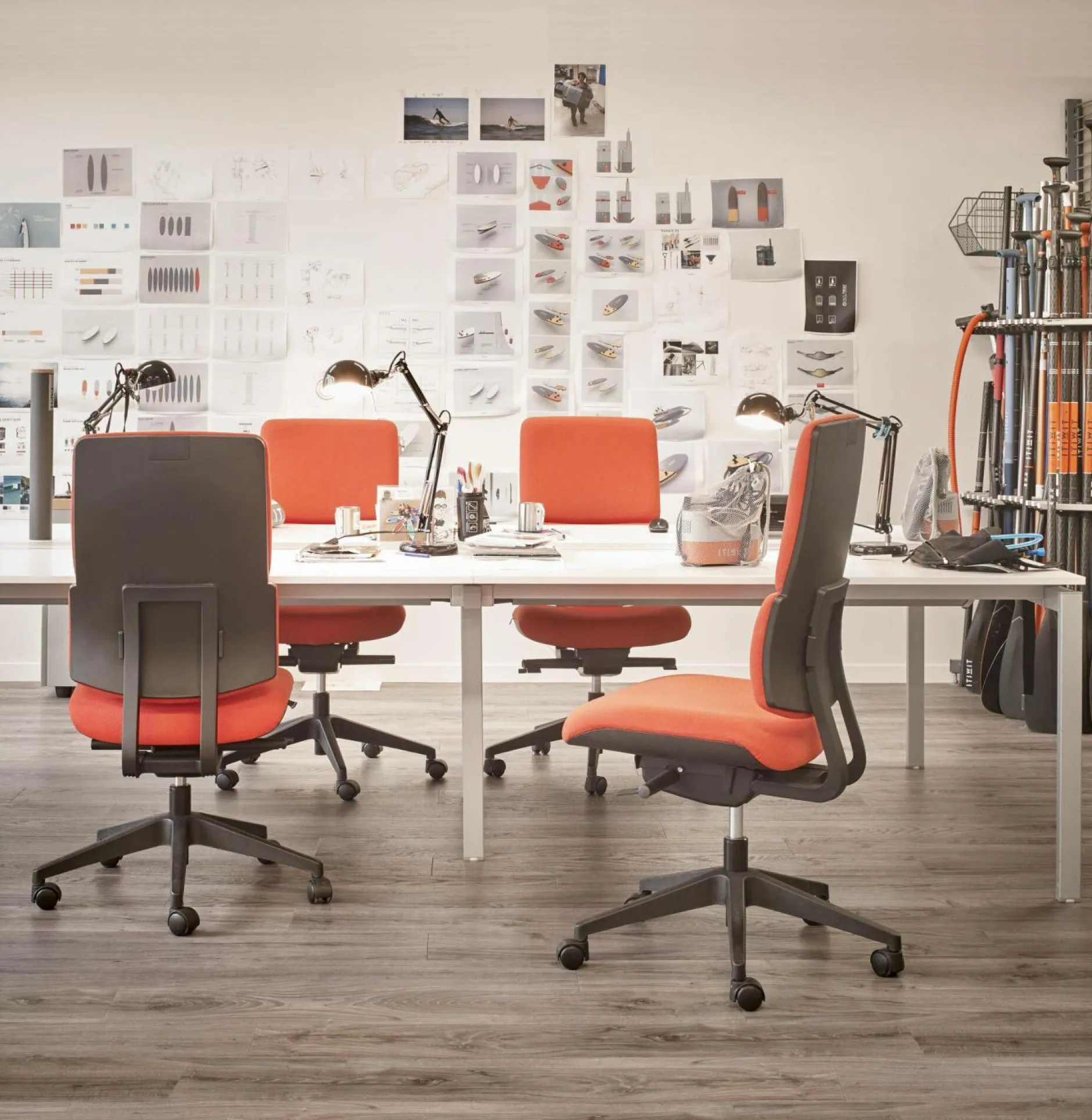 Chaises De Bureau>Camif SOKOA Siége Wi-Max sans accoudoirs - Vert Jungle