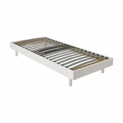 Sommiers 90 X 190 Cm|Sommiers 140 X 190 Cm>Camif Sommier kit décor bois Elian - - 90 x 190 cm Blanc
