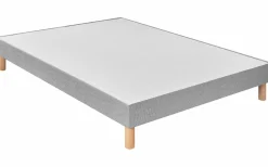 Sommiers 90 X 190 Cm|Sommiers 140 X 190 Cm>Camif Sommier tapissier à lattes et pieds 15 cm Charlotte - 2 x 80 x 200 cm