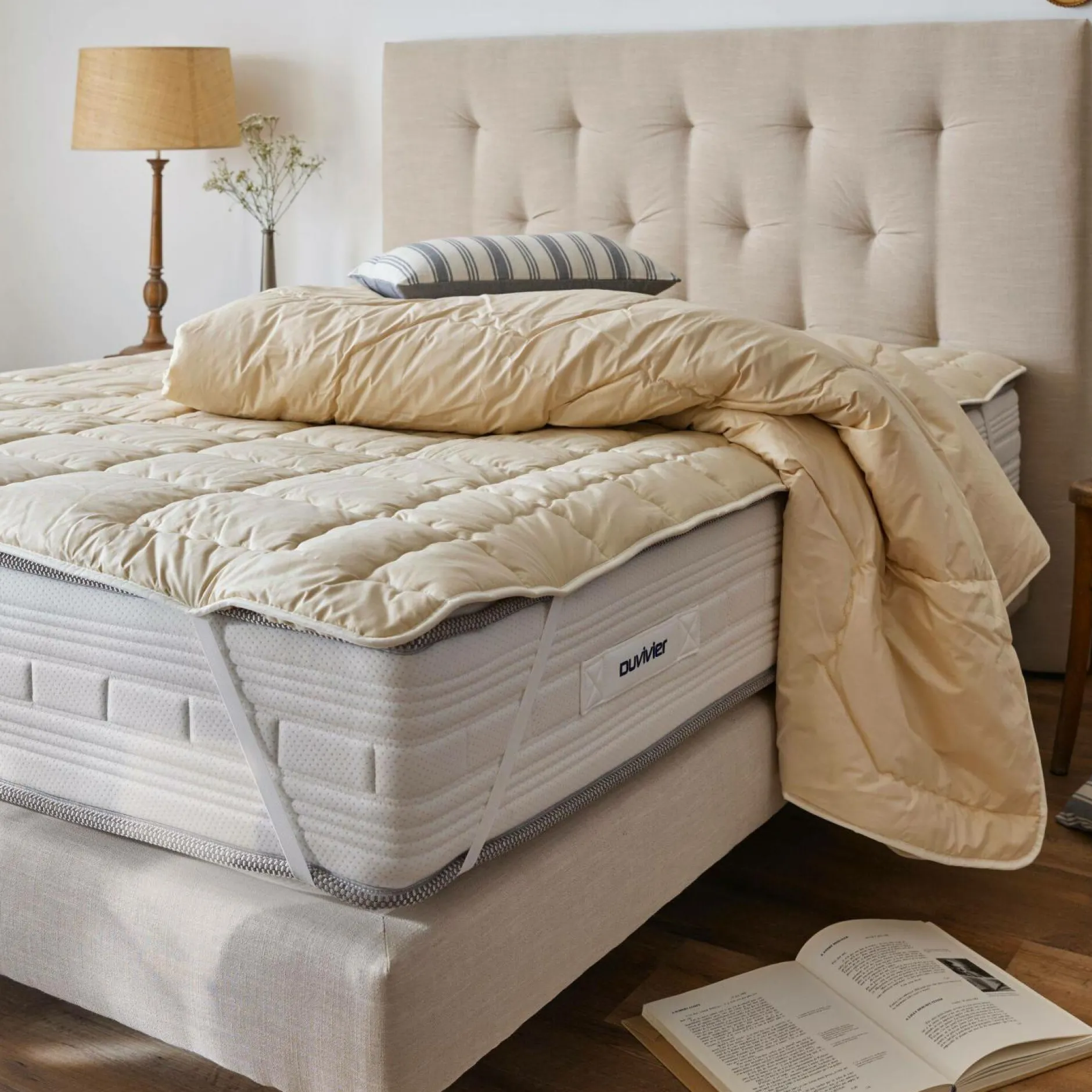 Surmatelas|Surmatelas>Camif Surmatelas laine anti-acariens - 90 x 190 cm