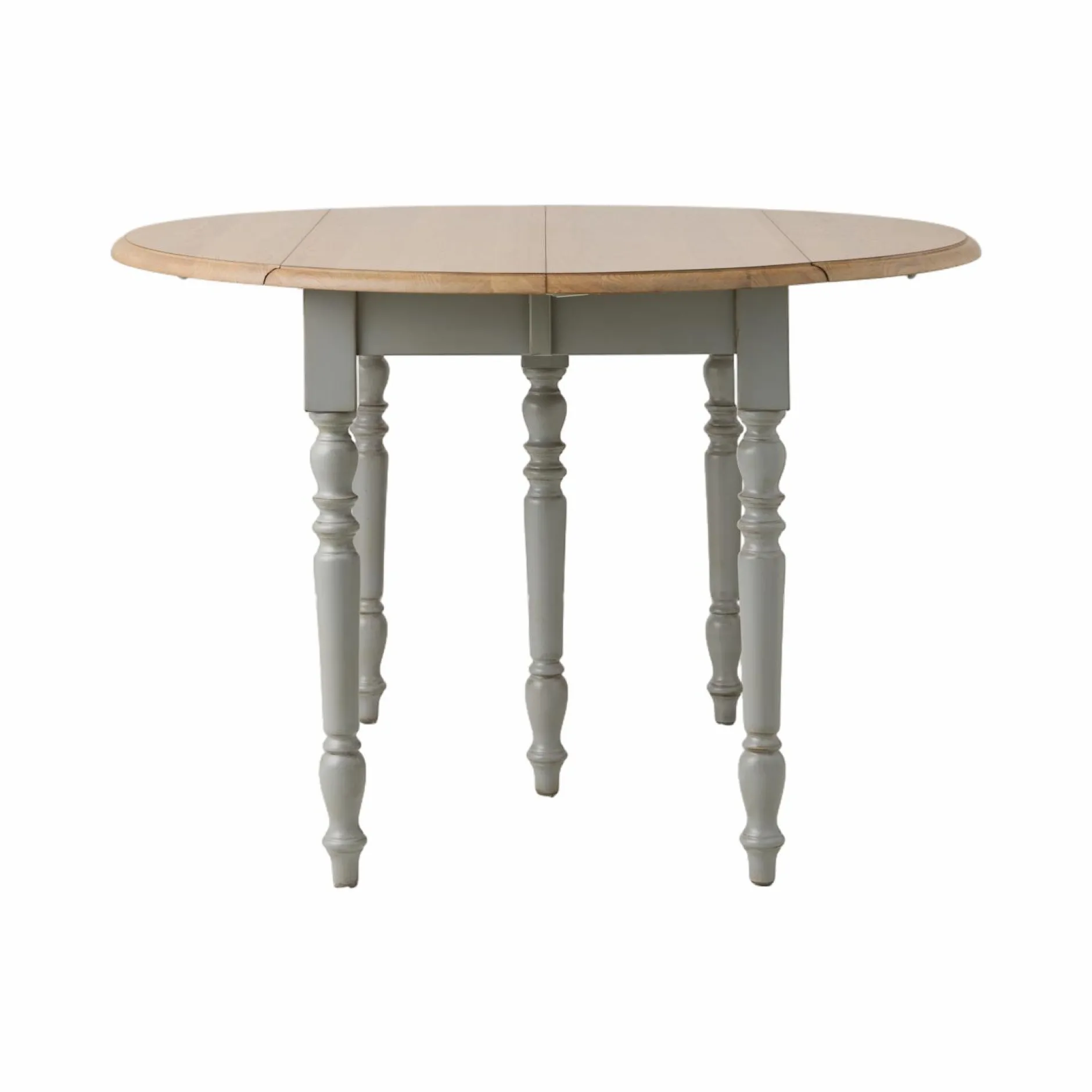 Tables À Manger|Tables>Camif Table à manger à volets extensible bois massif 4 à 8 personnes Embellie - Gris