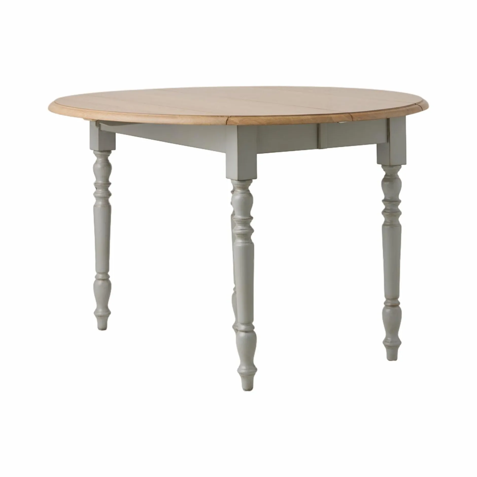 Tables À Manger|Tables>Camif Table à manger à volets extensible bois massif 4 à 8 personnes Embellie - Gris