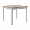 Tables À Manger|Tables>Camif Table à manger carrée décor bois et blanc 2 à 4 personnes Adeline