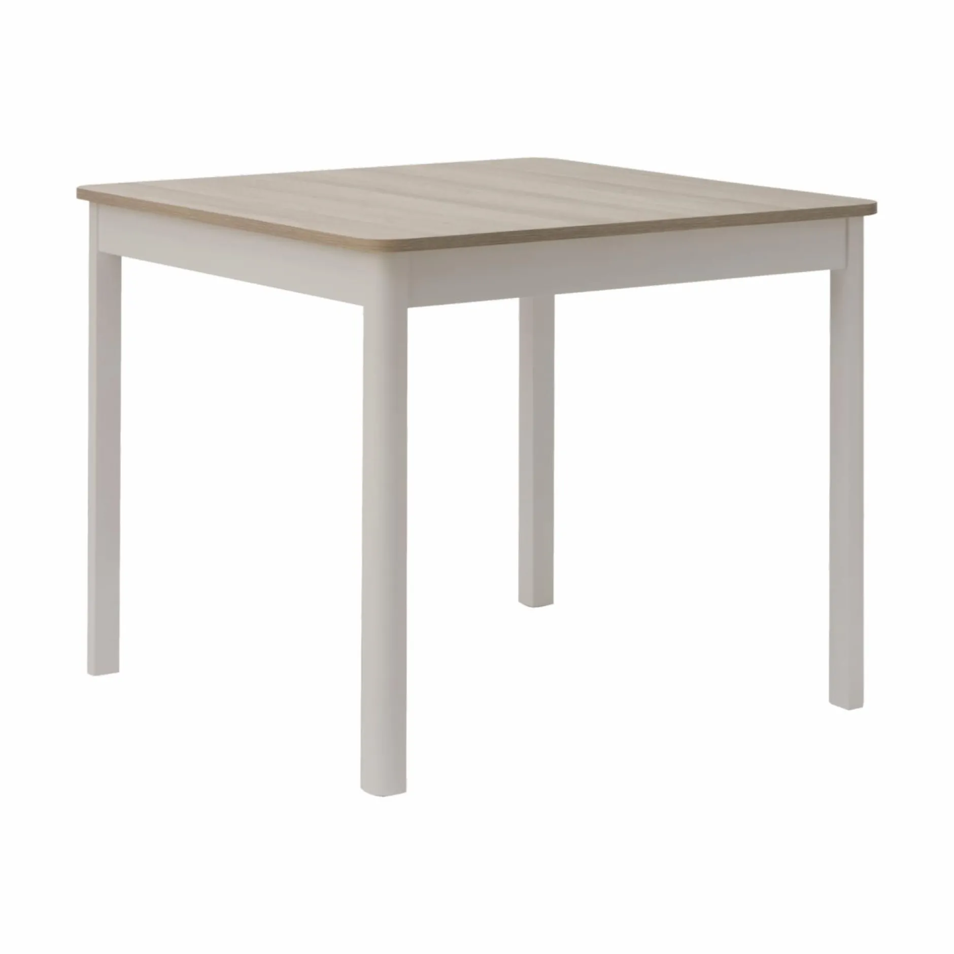 Tables À Manger|Tables>Camif Table à manger carrée décor bois et blanc 2 à 4 personnes Adeline