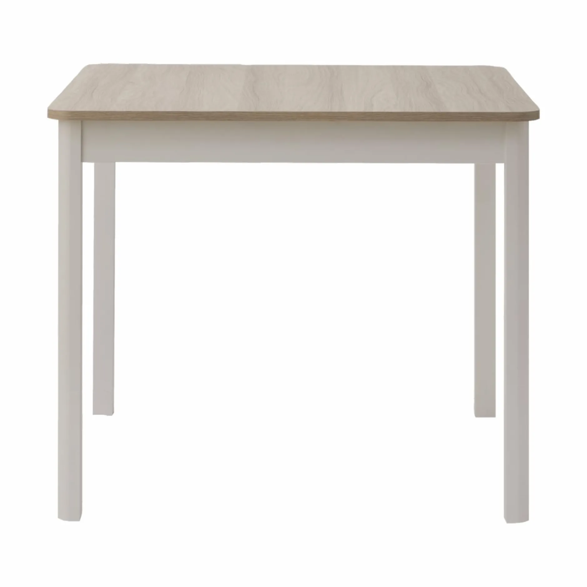 Tables À Manger|Tables>Camif Table à manger carrée décor bois et blanc 2 à 4 personnes Adeline