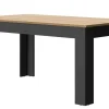 Tables À Manger|Tables>Camif Table à manger rectangulaire extensible décor bois et noir 6 à 8 personnes Garance