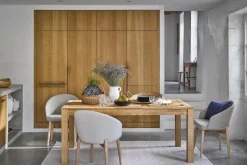 Tables À Manger|Tables>Camif Table à manger rectangulaire chêne massif 6 personnes avec rallonges en option Luminescence