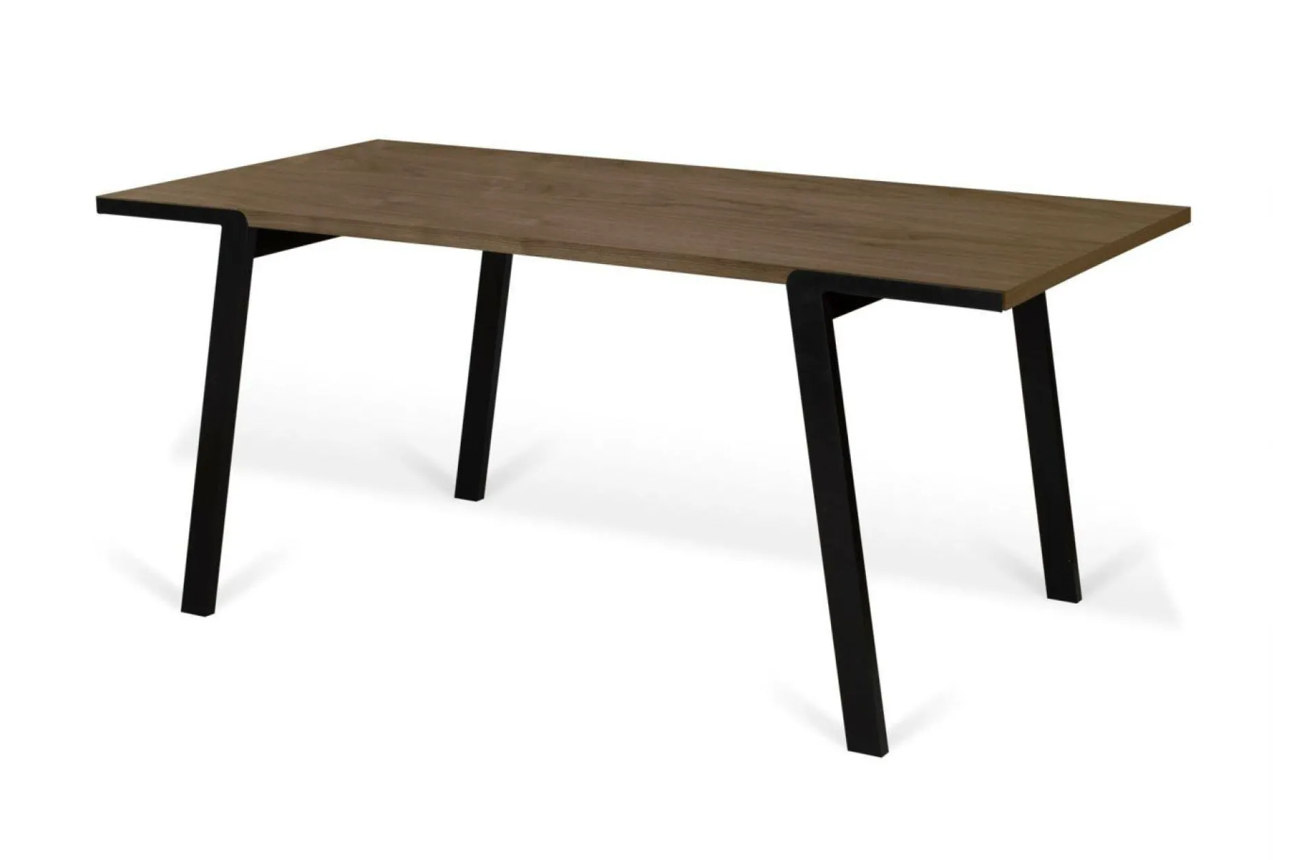 Tables À Manger|Tables>Camif Table à manger rectangulaire bois pieds métal noir 6 personnes Drift - Noir/Noyer