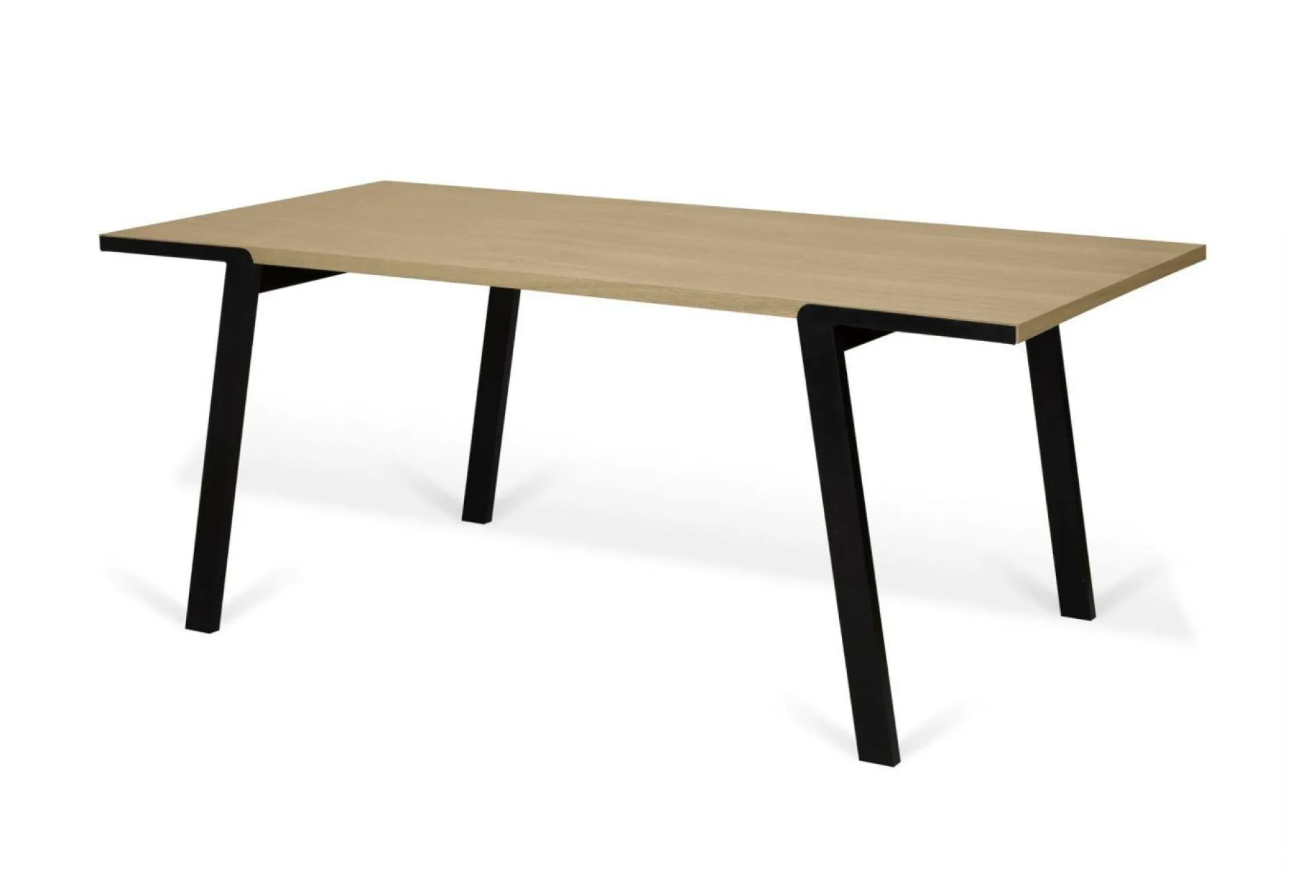 Tables À Manger|Tables>Camif Table à manger rectangulaire bois pieds métal noir 6 personnes Drift - Chêne/Noir
