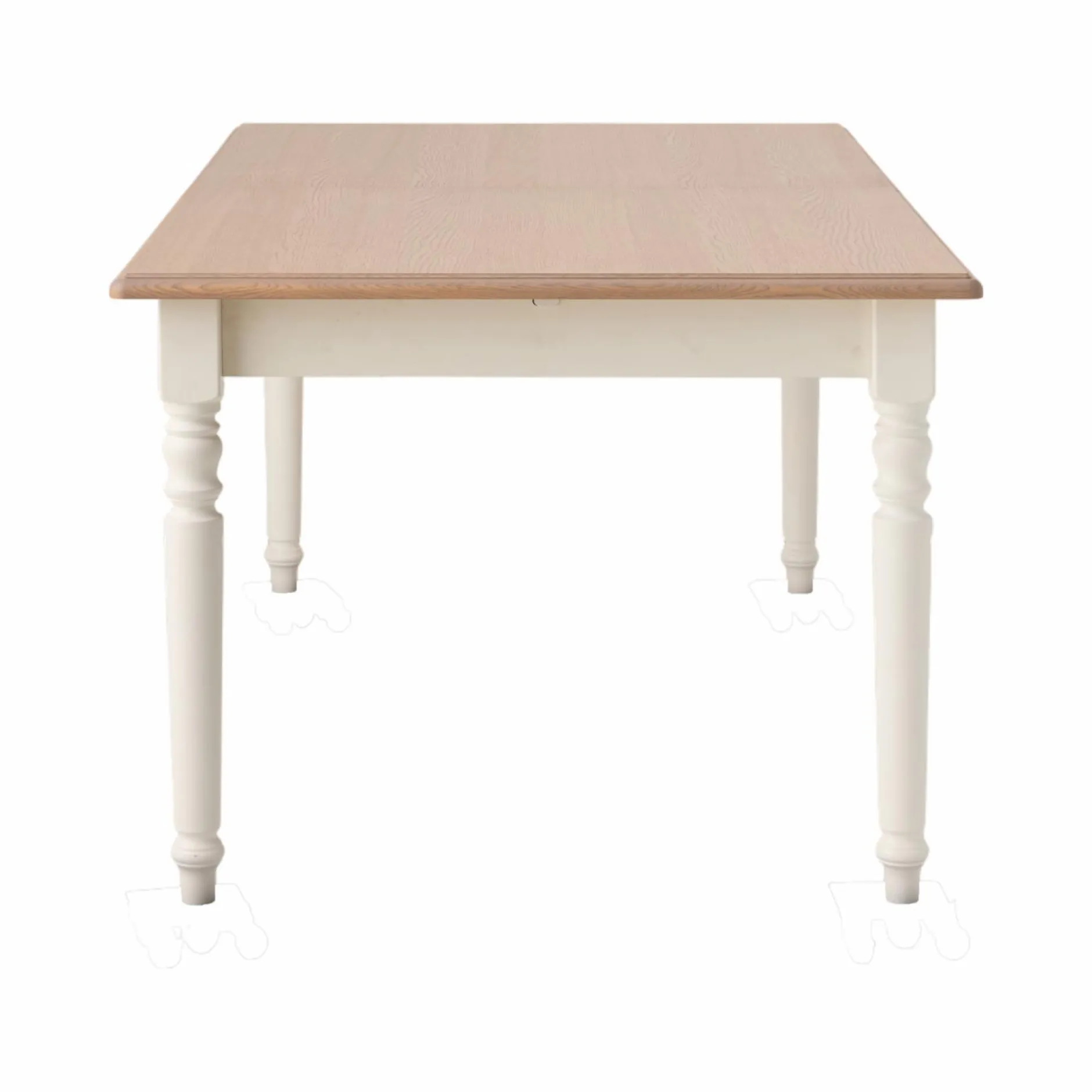 Tables À Manger|Tables>Camif Table à manger rectangulaire extensible bois et blanc 6 à 10 personnes Apolline