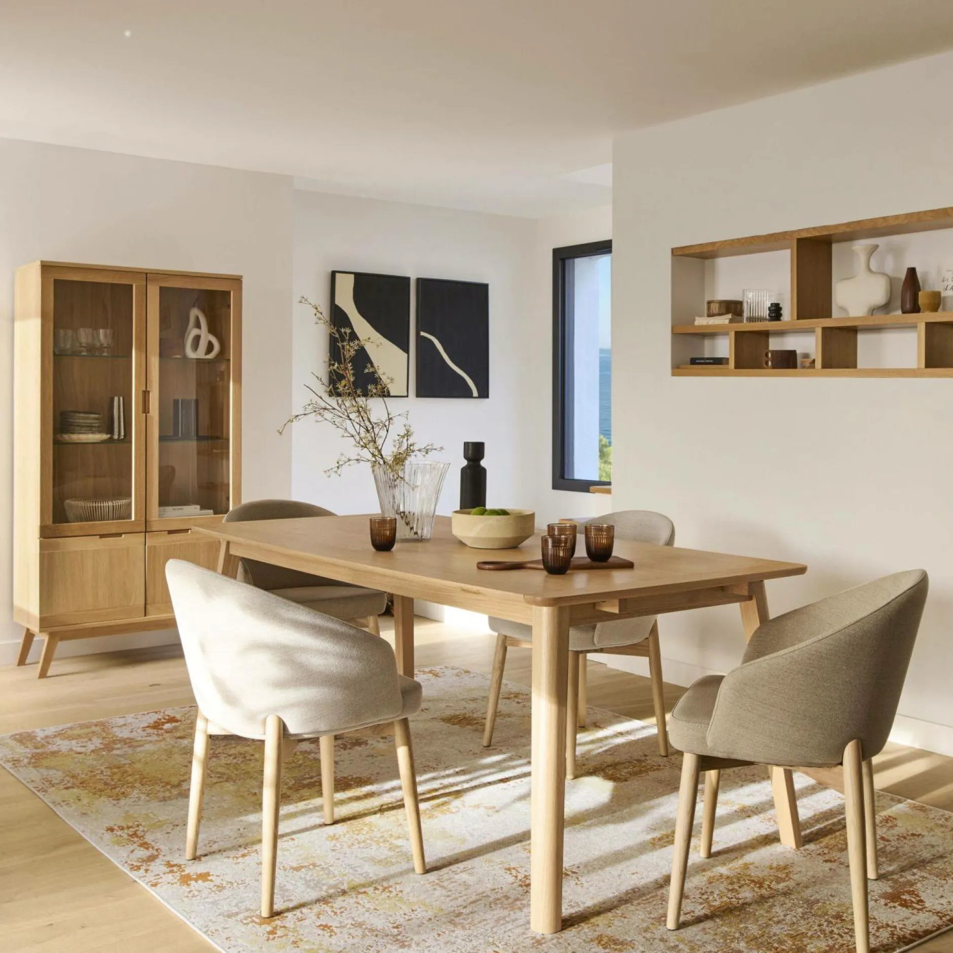 Tables À Manger|Tables>Camif Table à manger rectangulaire bois avec rallonges en option Adèle - 150 x 85 cm