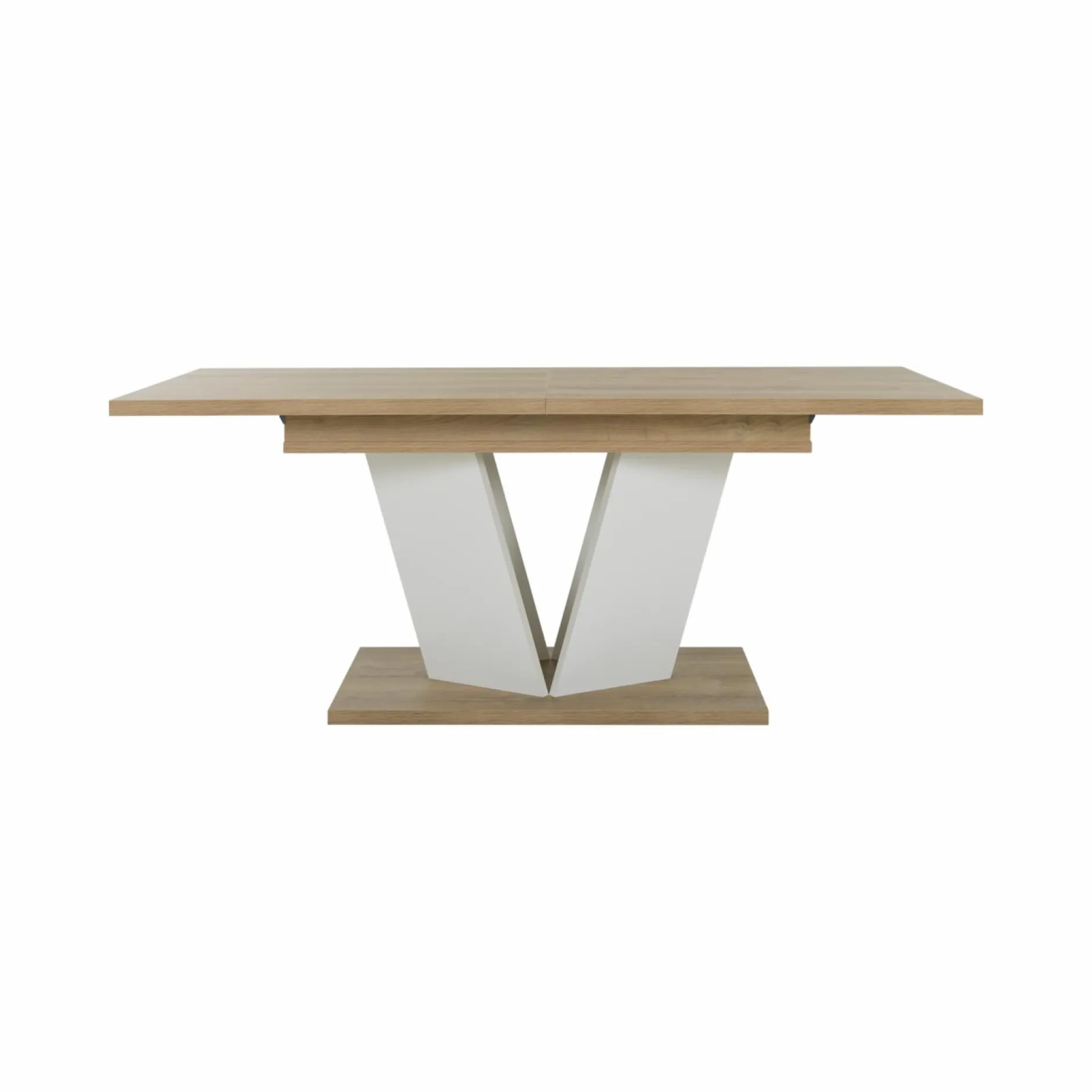 Tables À Manger|Tables>Camif Table à manger rectangulaire extensible décor bois et blanc 8 à 10 personnes Gustave