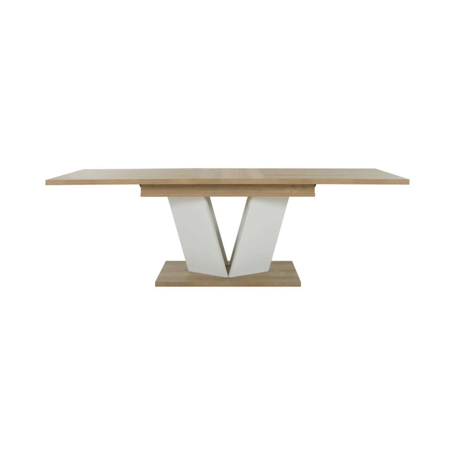 Tables À Manger|Tables>Camif Table à manger rectangulaire extensible décor bois et blanc 8 à 10 personnes Gustave