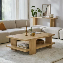 Tables Basses>Camif Table basse bois Aimée