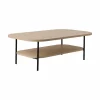 Tables Basses>Camif Table basse décor bois pieds métal Mila