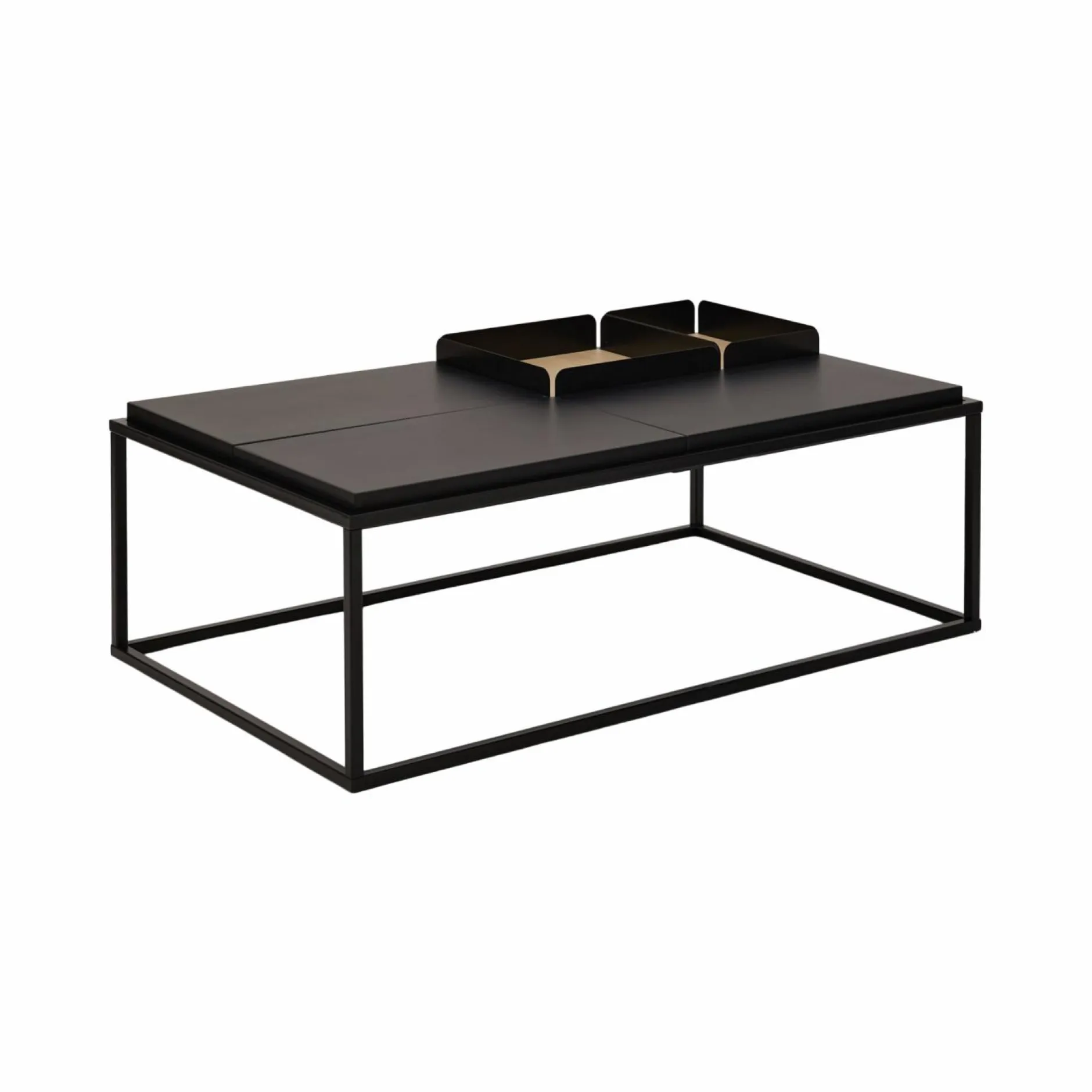 Tables Basses>Camif Table basse rectangulaire 5 plateaux Taline