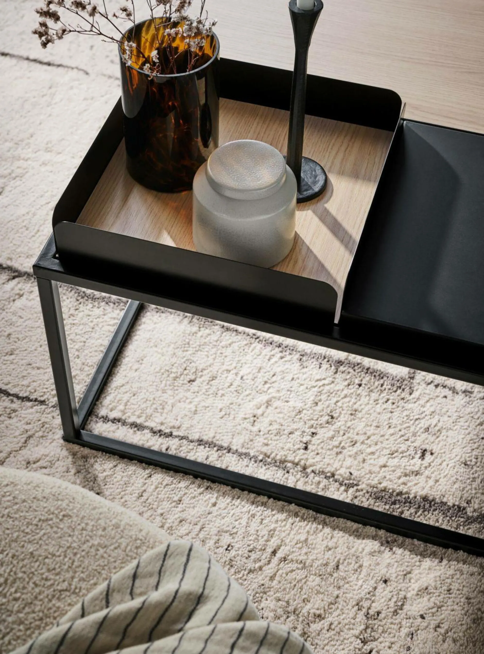 Tables Basses>Camif Table basse rectangulaire 5 plateaux Taline