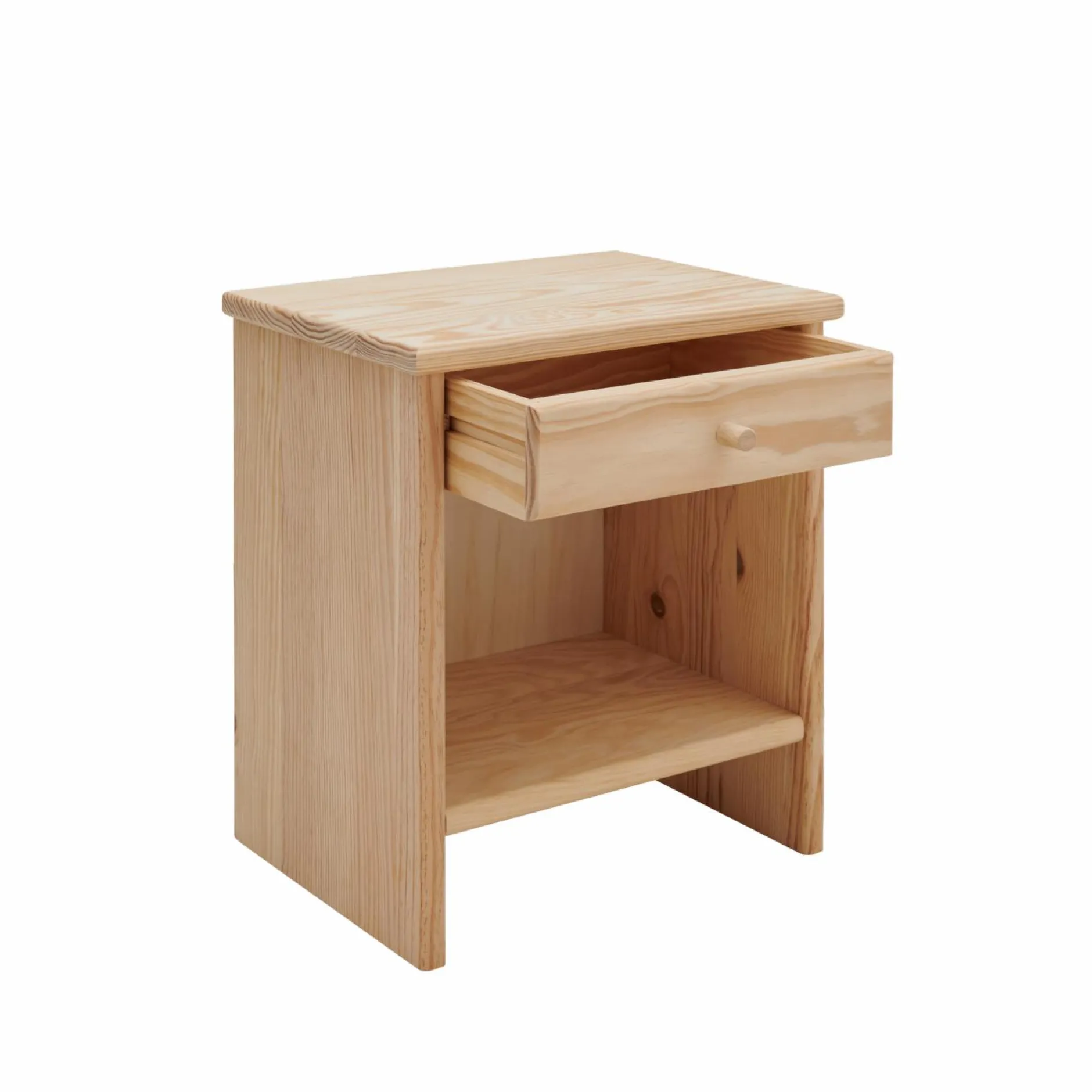 Tables De Chevet Enfant|Chambres Enfant>Camif Table de chevet 1 tiroir bois massif Iris - - Poignées Bois Brut