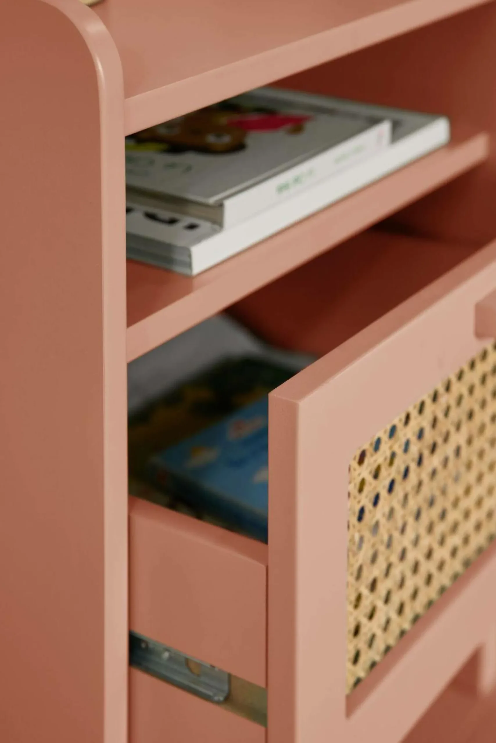 Chambres Enfant|Chambres Enfant>Camif Table de chevet 1 tiroir Sam - Terracotta