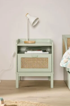 Chambres Enfant|Chambres Enfant>Camif Table de chevet 1 tiroir Sam - Vert sauge
