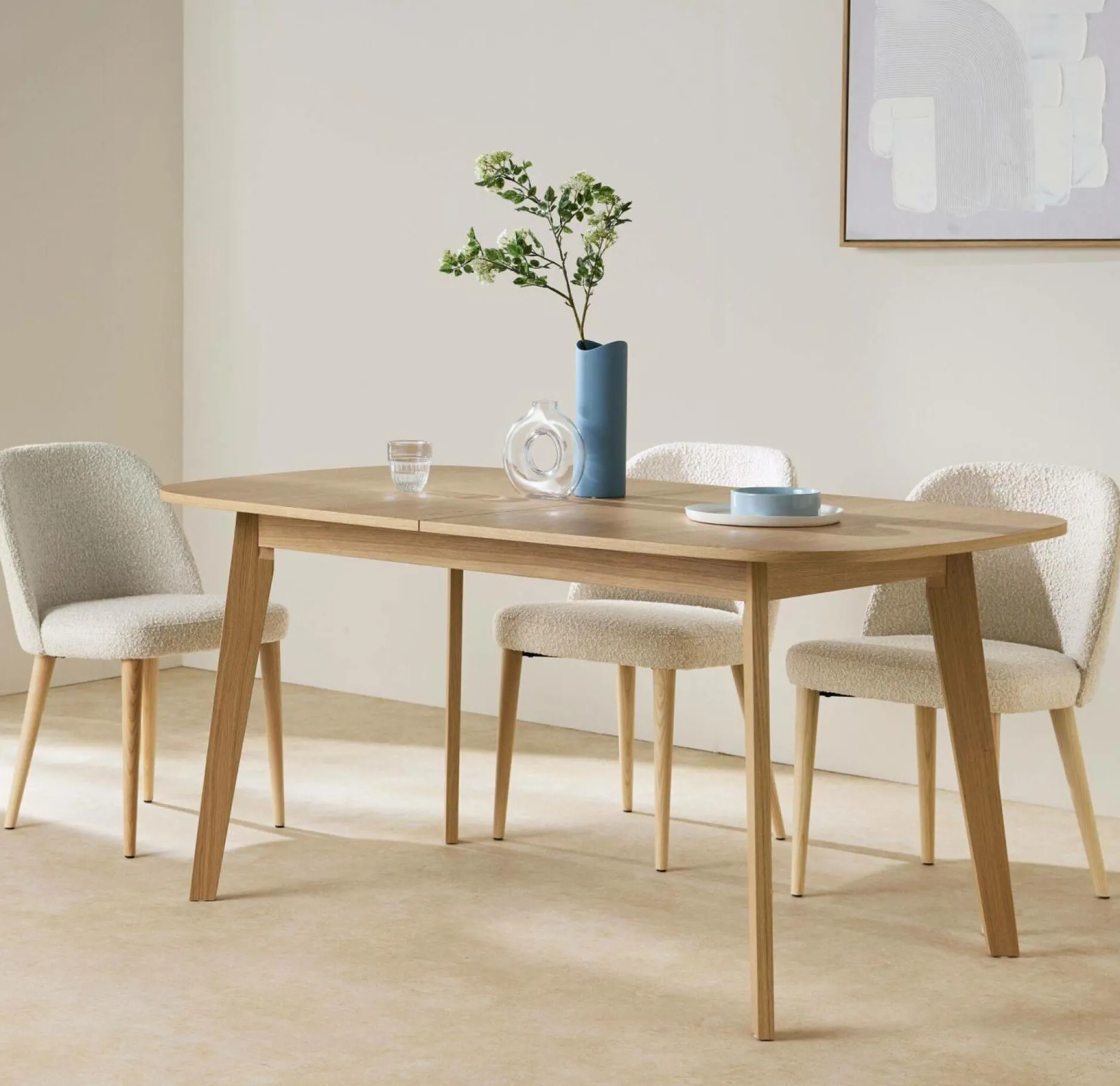 Tables À Manger|Tables>Camif Table rectangulaire extensible Agatha - Chêne